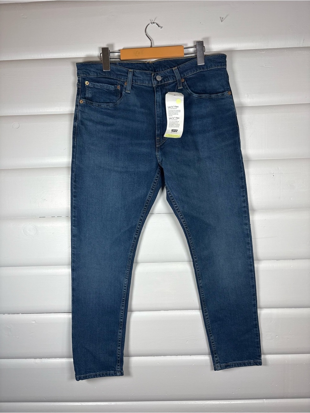 NWT Levi’s 512 Slim Taper Flex Jeans Men’s 34x30 Blue TENCEL